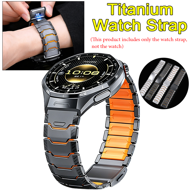 Silicone Watch Band 22Mm - 22mm Titanium Rubber Strap for Huawei