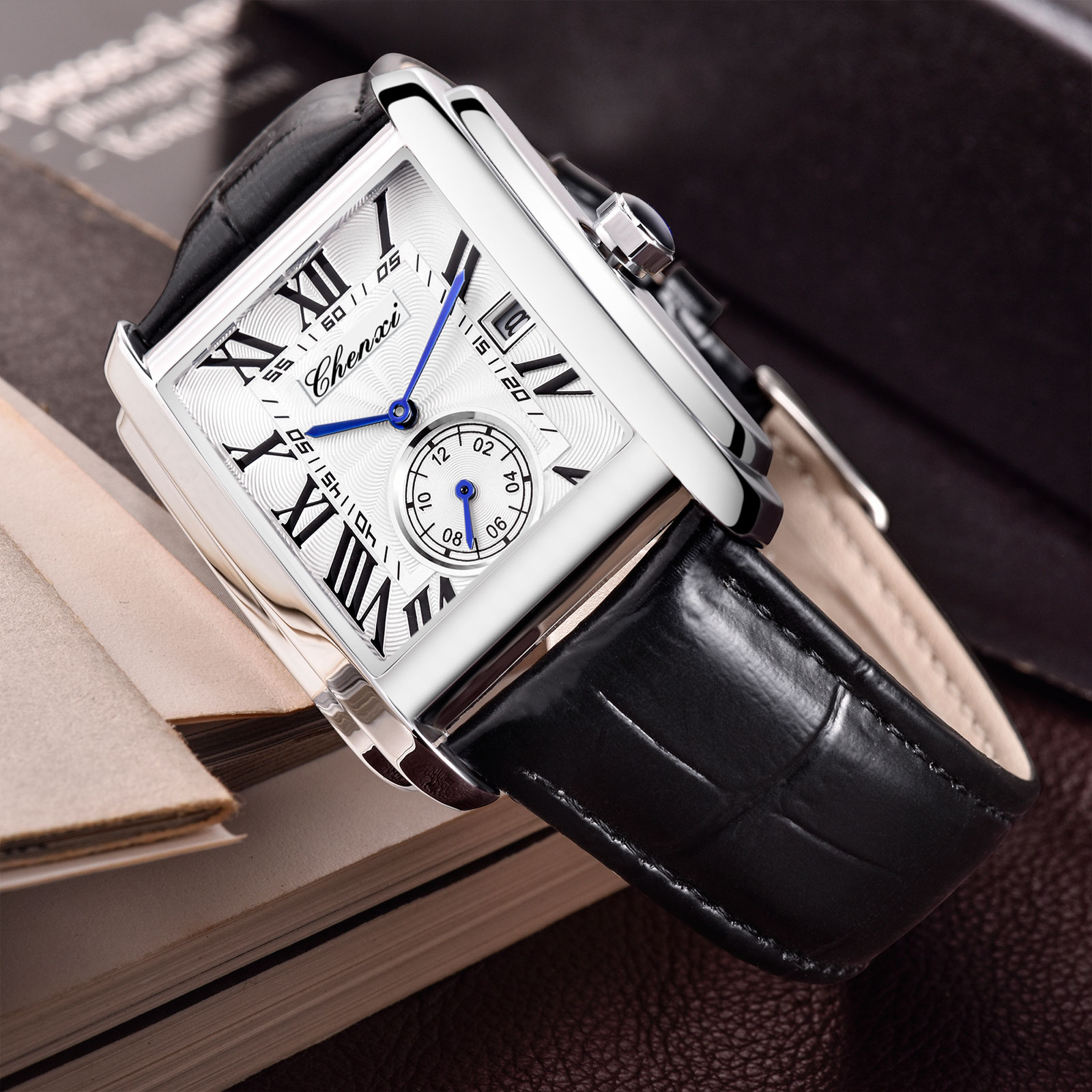 Chenxi 8216 New Fashion Boy Cl - Leather Watch Band Men recension och pris