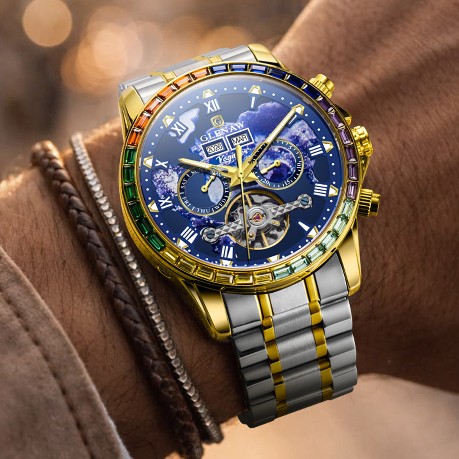 2026 GLENAW Design New Calenda - Rolex Watch Daytona recension och pris