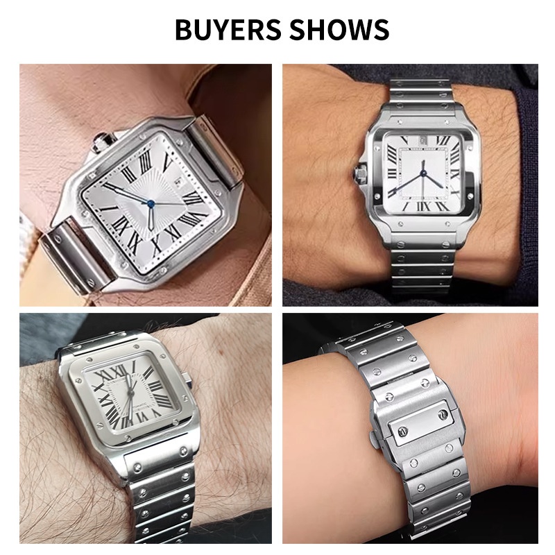 23mm High-Quality Stainless St - Cartier Watch Santos recension och pris