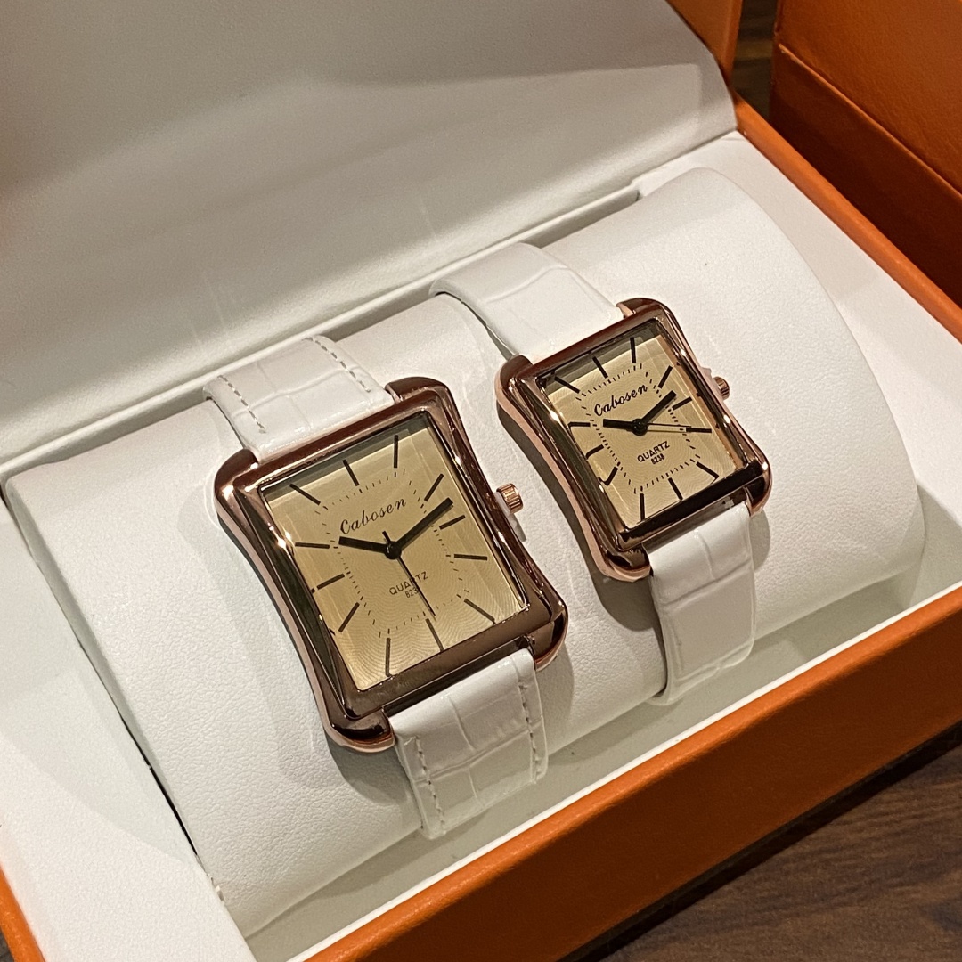 Couple Watch Quartz Movement B - Leather Watch Band Men recension och pris