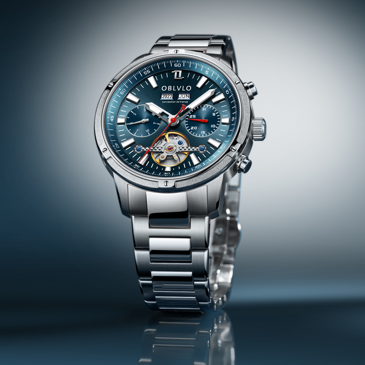 OBLVLO Men Automatic Watches M - Cartier Watch Tank recension och pris