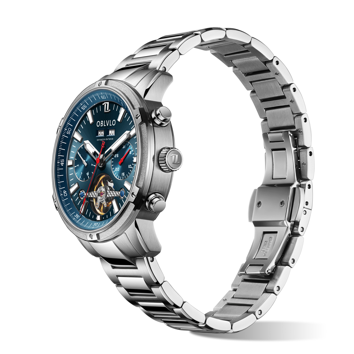 OBLVLO Men Automatic Watches M - Cartier Watch Tank recension och pris