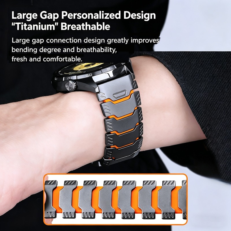 22mm Titanium Rubber Strap for - Silicone Watch Band 22Mm recension och pris