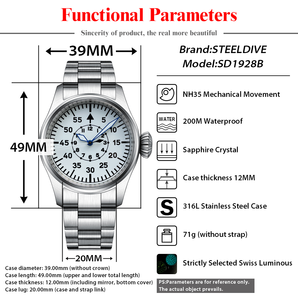 STEELDIVE NEW Luxury Mechanica - Seiko Watch Prospex recension och pris