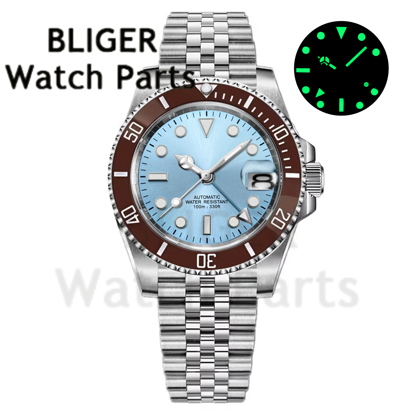Custom Fashion GMT 40mm Men NH - Stainless Bracelet Diver recension och pris